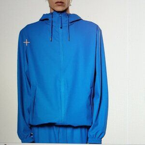 Rains - Storm Breaker Waterproof Jacket - Waves (Blue) Size: Medium NWT